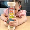 Wooden Rain Sound Tube Instrument,Rainmaker Rain Stick Musical Instrument,Hourglass Music Shaker Toy, Hearing Enlightenment Toy 4
