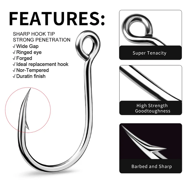 FishTrip Inline Single Hook: The Ultimate Saltwater Hook Replacement