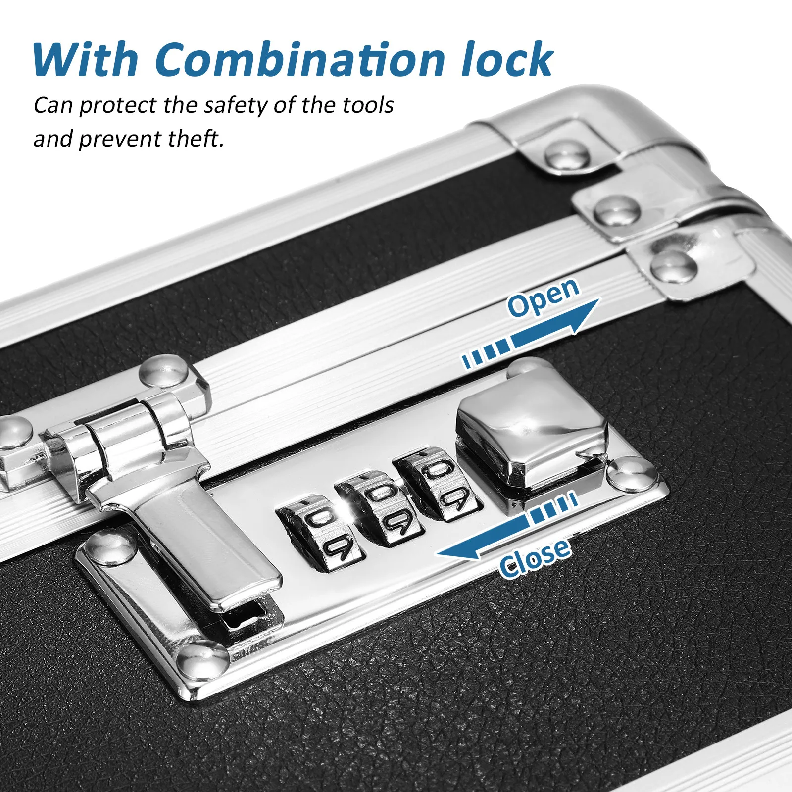 1pcs 알루미늄 합금 서류 가방 남성용 금속 가방 잠금 장치 하드 보안 케이스 휴대용 비즈니스 주최자 경량 운반
