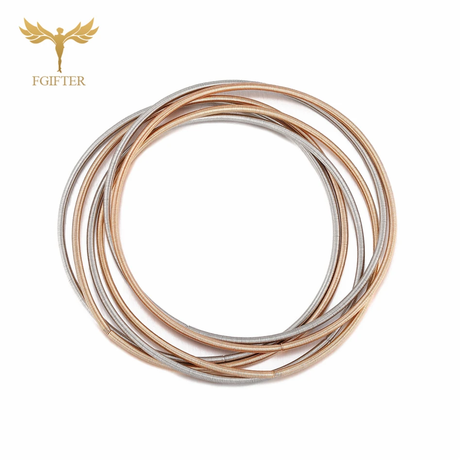 Memory Spring Wire Bracelets Women Men Fun Bracelet 19CM Length Steel Wrap Bangle Jewelry Accessory 3 Pieces bangle bracelet