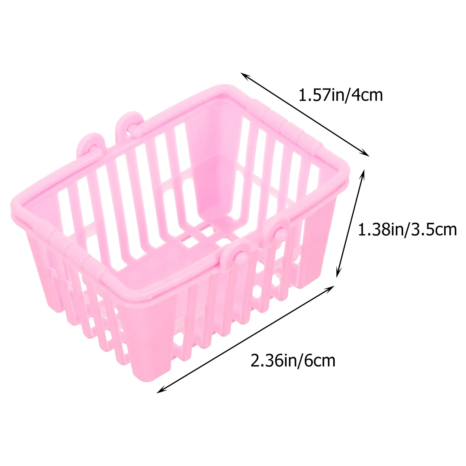 인형 집 액세서리용 10Pcs 미니 쇼핑 보관 바구니 작은 섬세한 장식품 미니 하우스 장식에 적합