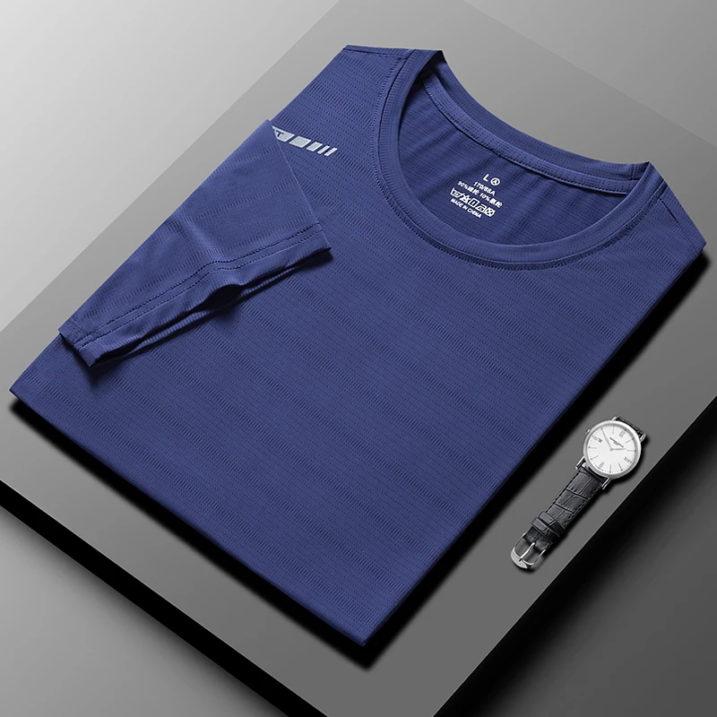 

Elegant Fashion Harajuku Slim Fit Ropa Hombre Loose Casual All Match Tshirts O Neck Insert Short Sleeve Thin Style T-shirts