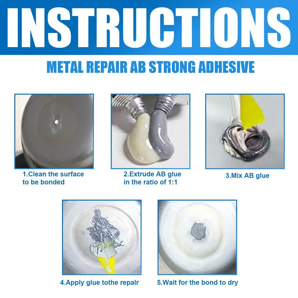 Metal Repair Gel Set Permanent Metal Repair Paste Set 30g Industrial Heat  Resistance Cold Weld Metal Repair Paste For Metal PVC| | - AliExpress