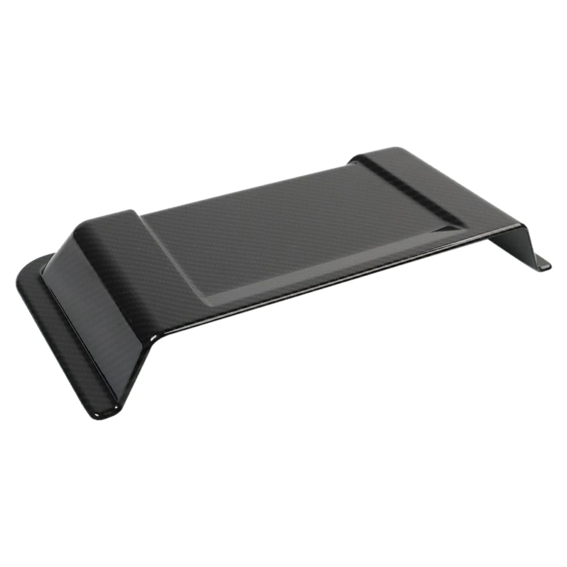 Carbon Fiber Style Abs Hood Air Intake Vent Scoop Rain Cap Shield Cover