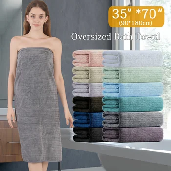 4-Pack Oversized Microfiber Bath Towel Set 1
