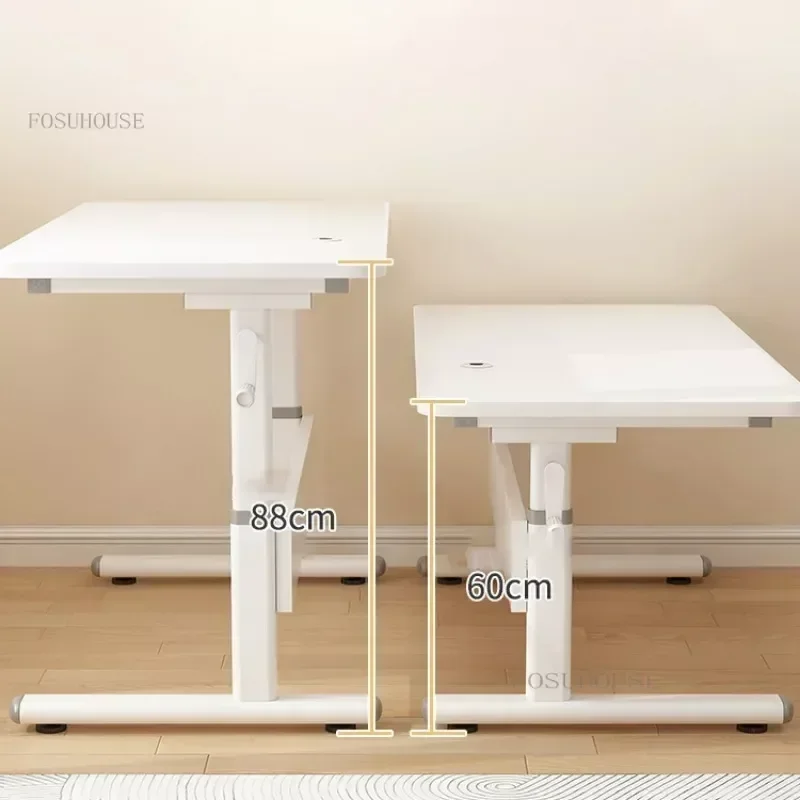 Liftable Children's Table Study Writing Multi-functional Table with Drawer Home Computer Simple Desk Children Furniture B