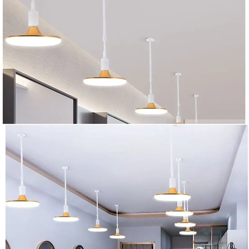 Chandelier Lighting Pipe Erected Ceiling E27 Lamp Holder Adjustable Length Hollow Rod Office Home Decor Modern Bar Accessories