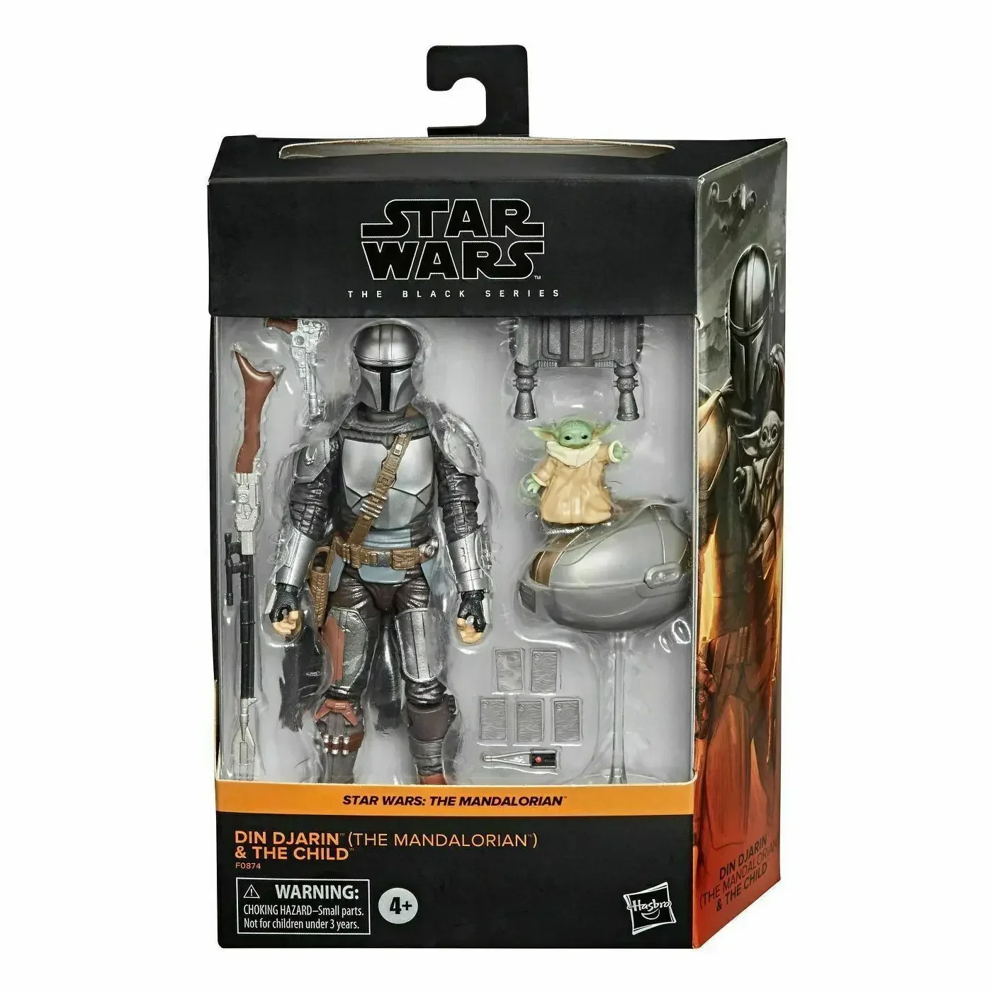 

Star Wars The Black Series - Din Djarin The Mandalorian and The Child Baby Yoda Joints Moveable Action Figure Model Toys
