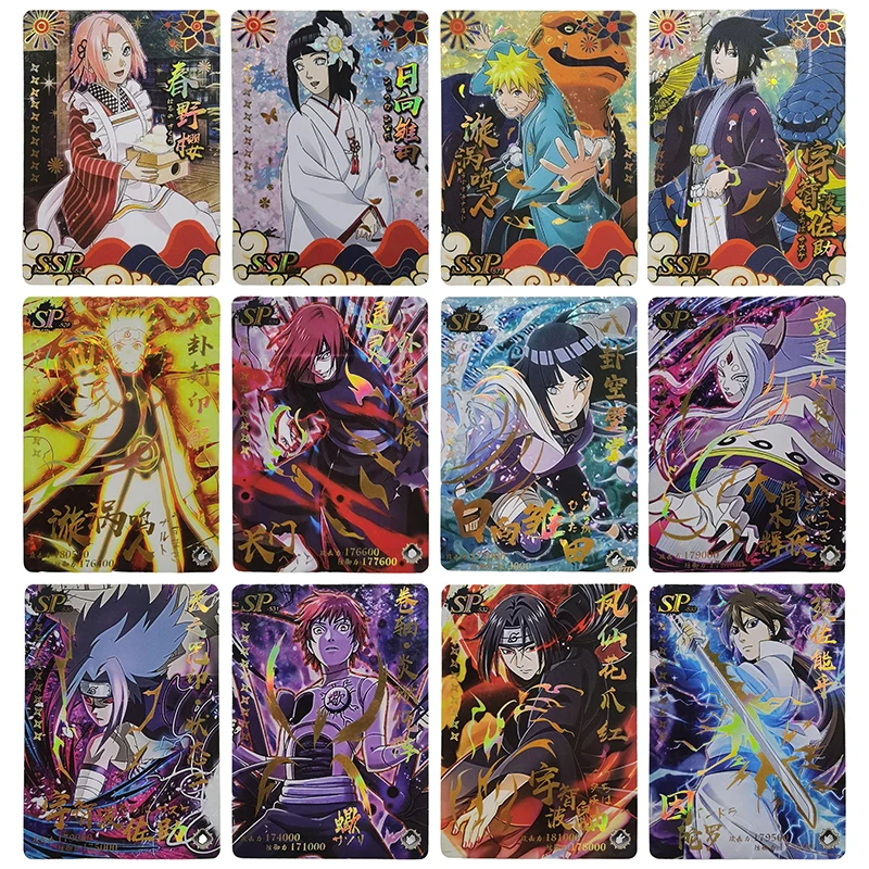 

Anime NARUTO Rare SP SSP Reflections Flash Cards Ootutuki Kaguya Uchiha Itachi Toys for boys Collectible Cards Birthday Gifts