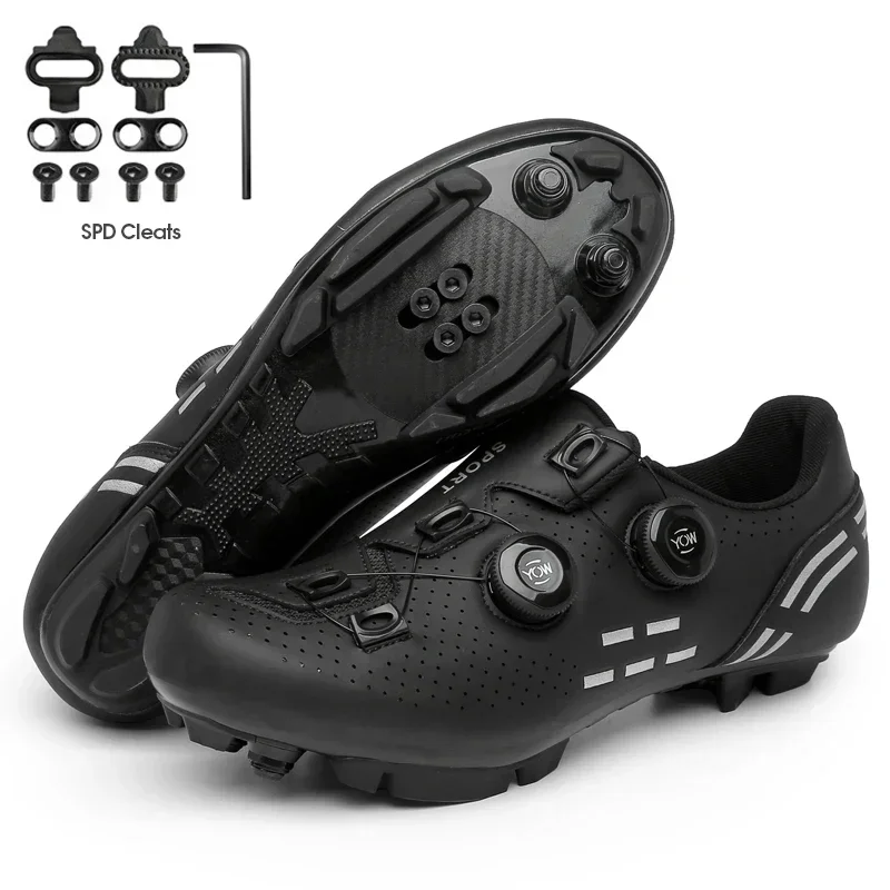 Cycling Sneaker Mtb with Cleats Men Carbon Sports Speed Bike Shoes Women Mountain Racing Flat SPD Road Cycling Footwear