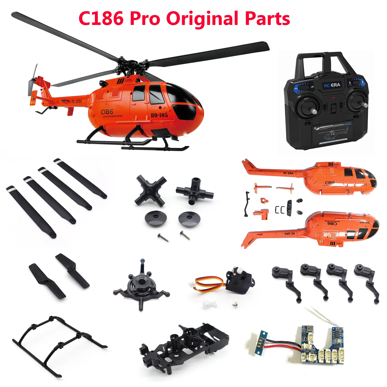 RCERAOriginalSparePartsforC186ProBO105ScaledRCHelicopter