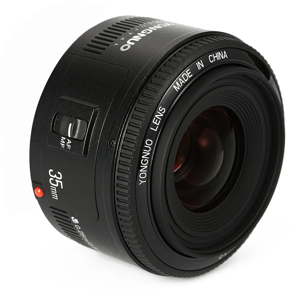 Yongnuo Yn35Mm F2 1:2 Af/Mf Obiettivo Grandangolare Fisso/Prime Con Messa A Fuoco Automatica Per Fotocamera Canon Ef Nikon F Mount