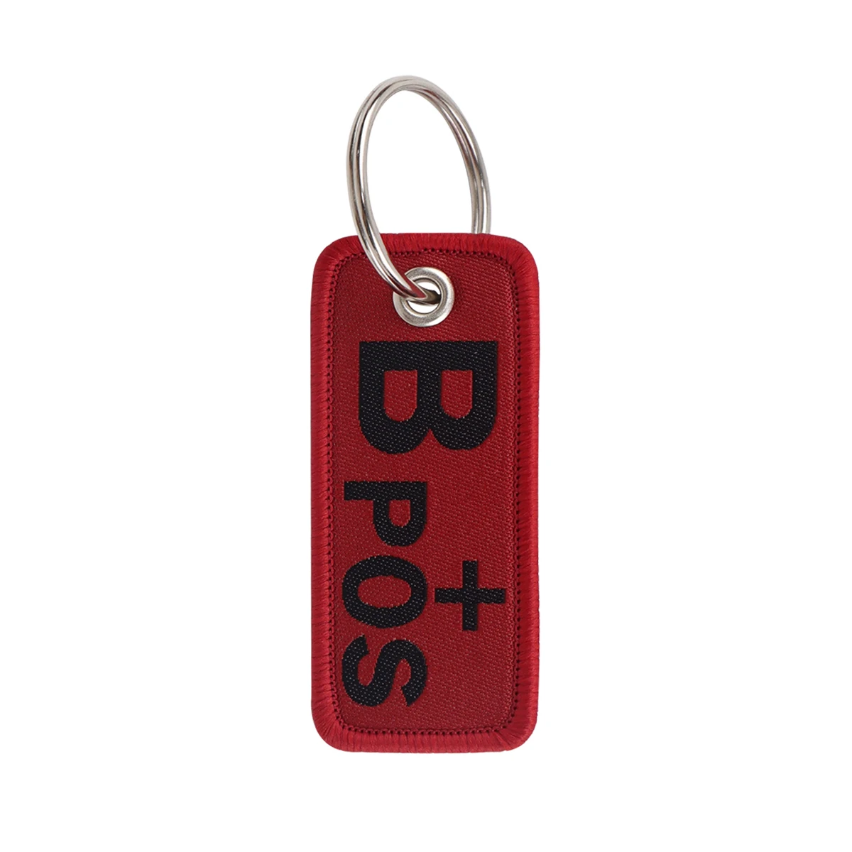 Embroidered Red Key Fob Keychain – Stylish Gift Accessory