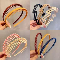 Morandi Color Hair Hoop Female All-Match Press Hair Head Buckle Headband 1