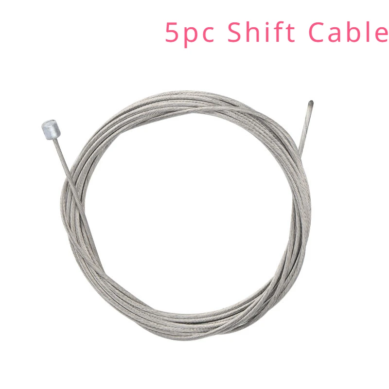 High-Performance Stainless Steel Bicycle Brake and Gear Shift Cable Set (5pcs)