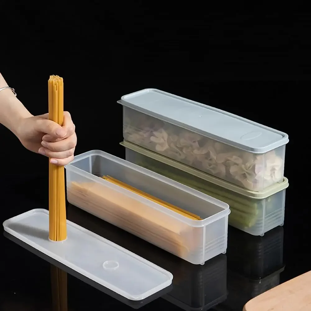 Kitchen Noodle Spaghetti Container Household Cereal Preservation Storage Box with Cover Spaghetti Box Kitchen Food Container 5