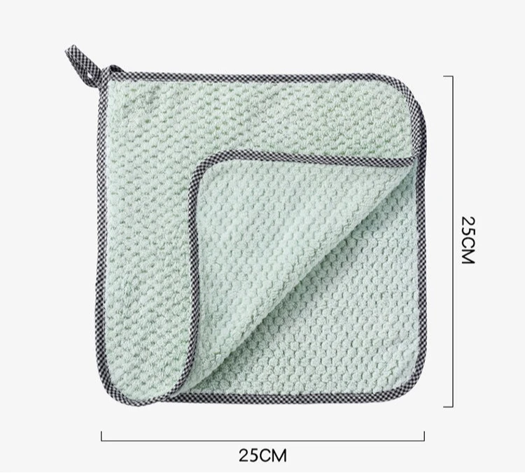 Description Picture 6 of itemHousehold Kitchen Rags Gadgets Microfiber Towel Cleaning Cloth Non-stick Oil Thickened Cleaning Cloth Can Absorb Washing