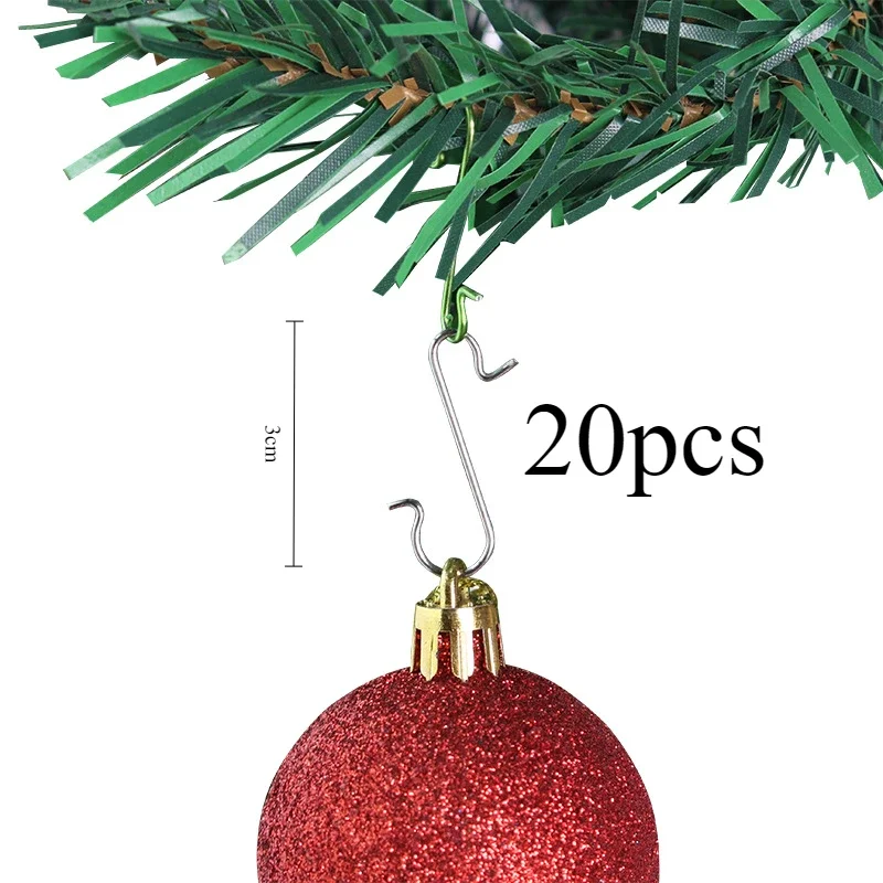 thumbnail image 1 of 24 bolas de Navidad de 3/6 cm para árbol de Navidad, adornos para árbol de Navidad, colgantes para árbol de Navidad, decoración para fiesta en el hogar, regalo de Año Nuevo, 1 of 5