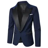 Men's Suit Jacket Casual Business Style Men's Blazer Wedding Dinner Party Office Worker Meeting Daily Wear Men's Suit Jacket 1
