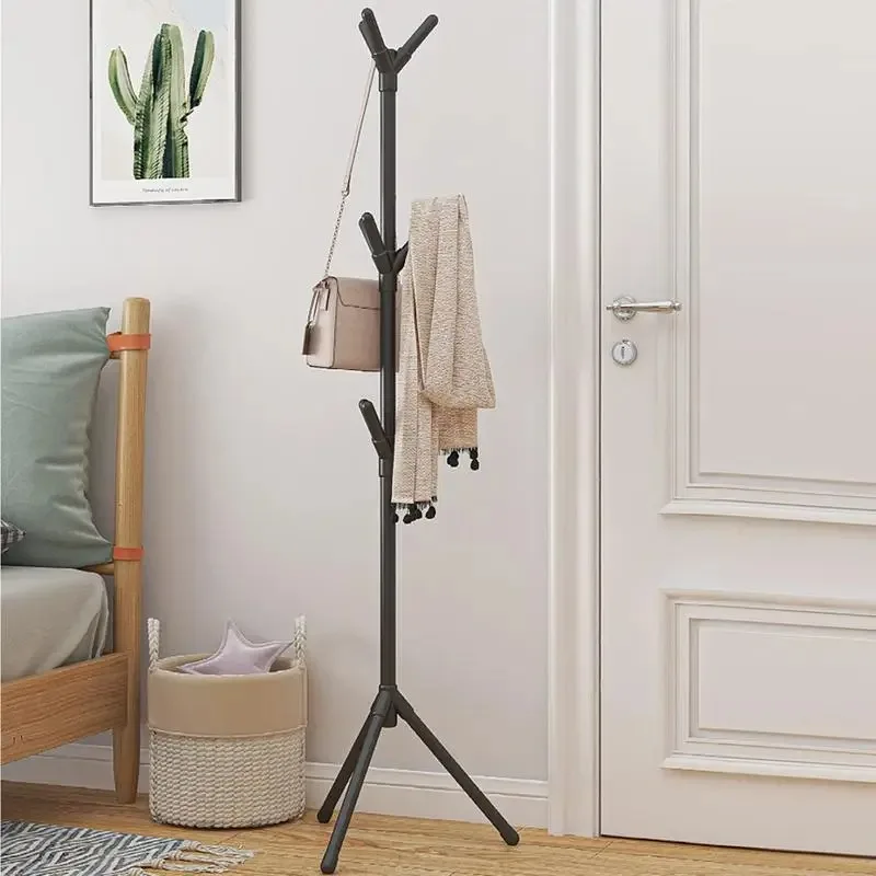 Freestanding coat rack fishing rod rack multi-hook thickened steel pipe clothing storage tree branch shape storage ZH1
