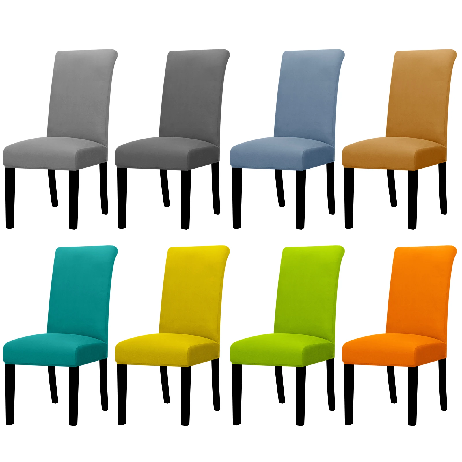 SpandexChairCoverStretchCheapChairCoverDiningRoomWashable