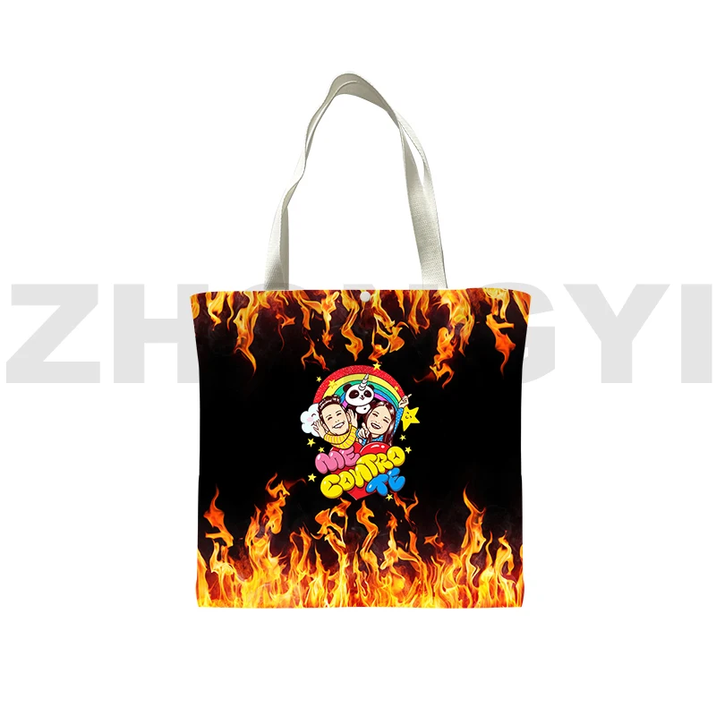 New Me Contro Te Borsa Per La Spesa Riutilizzabile Moda Donna Borsa A Mano Adolescenti Ragazze Me Contro Te Anime Tote Bags Borsa A Tracolla Simpatico