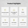 Portable Electric Espresso Coffee Maker Machines Rechargeable Automatic 6oz Single Serve with Cup Coffee Powder and Capsule 5