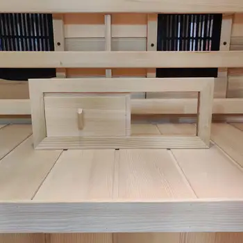 อุปกรณ์ตกแต่งช่องแอร์อบแห้งสำหรับห้องซาวน่าตะแกรงช่องระบายความร้อนใช้งานได้จริงพื้นผิวเรียบช่องระบายไอน้ำโครงสร้างไอน้ำ 1