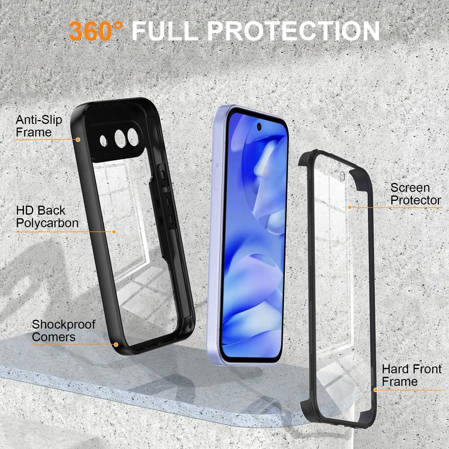 Premium Flip Wallet Phone Case with Magnetic Closure, Card Holder, Kickstand, and Shockproof Protection