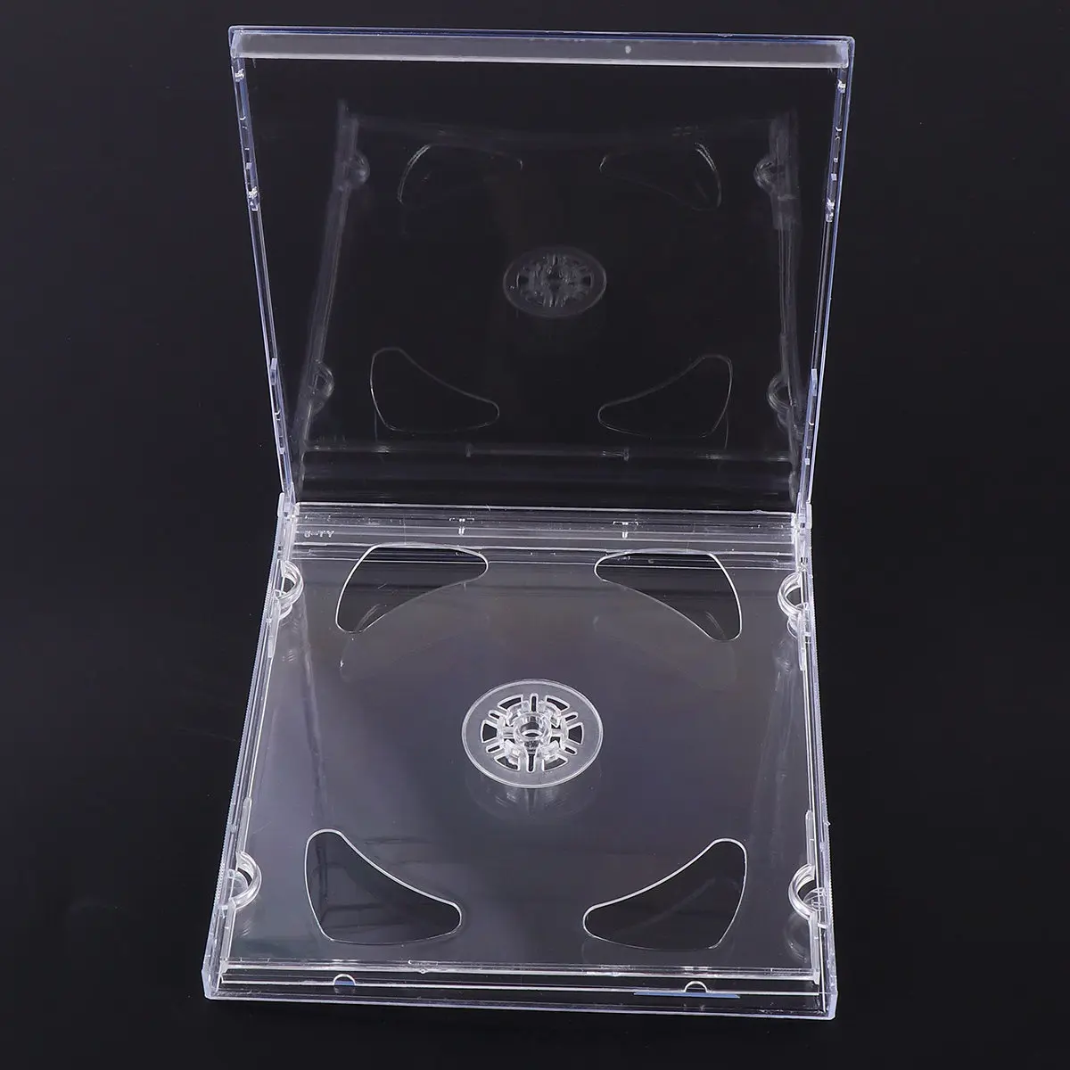 10개 투명 CD DVD 보관 케이스 휴대용 슬림 미디어 정리함 각각 2개의 디스크를 수용할 수 있으며 웨딩 비디오에 적합합니다.