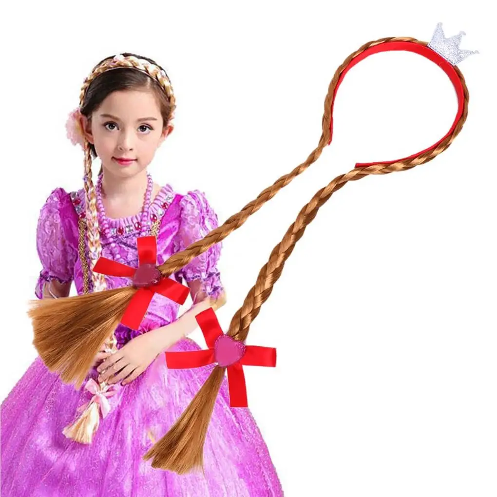 

Детская плетеная повязка на голову головной убор украшение для платья парик повязка для волос