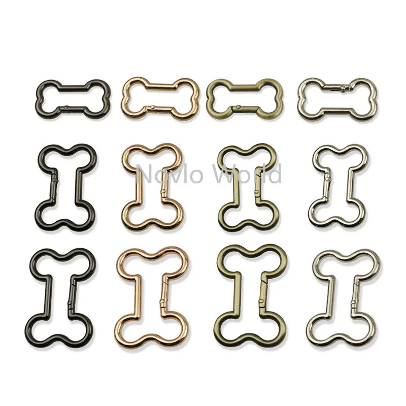 20MM 32MM 38MM Bone Shape Metal Ring Hooks For Bags Shoulder Belt Strap Carabiner Spring Backpack Pendant Buckles Accessories