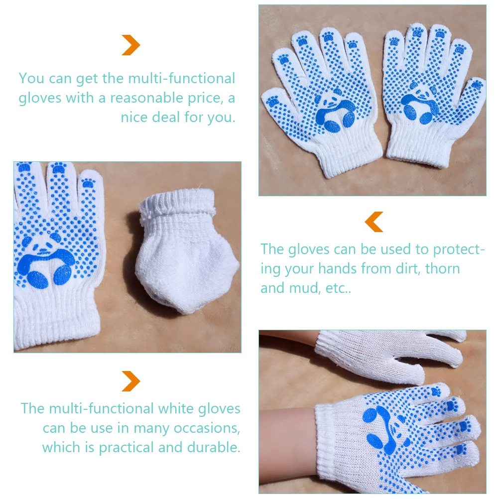 Mittens Kids Children Gloves Hand Protectors Garden Work Gloves Working Gloves Kids Gardening Gripper Gloves for Children 2