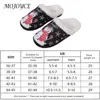 Christmas Snowman Slippers Flat Thermal Slippers Comfortable Fluffy Snowman Slippers Anti Slip Cute Furry Slippers for Men Women 6