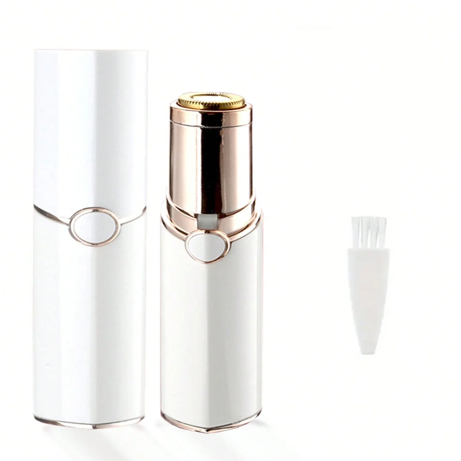 1pc Portable Nose Hair Trimmer,Women's Lipstick Portable Shaver -White And Red;Nose Hair Trimmer Nose Shears -B