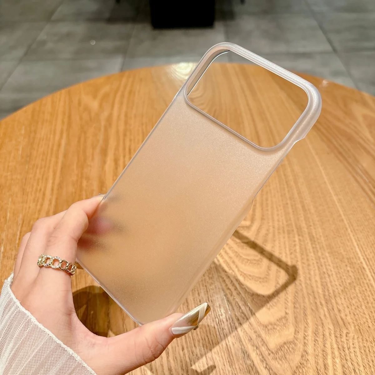 Ultra-Thin Matte Frameless Hard PC Phone Case - Slim Frosted Clear Cover