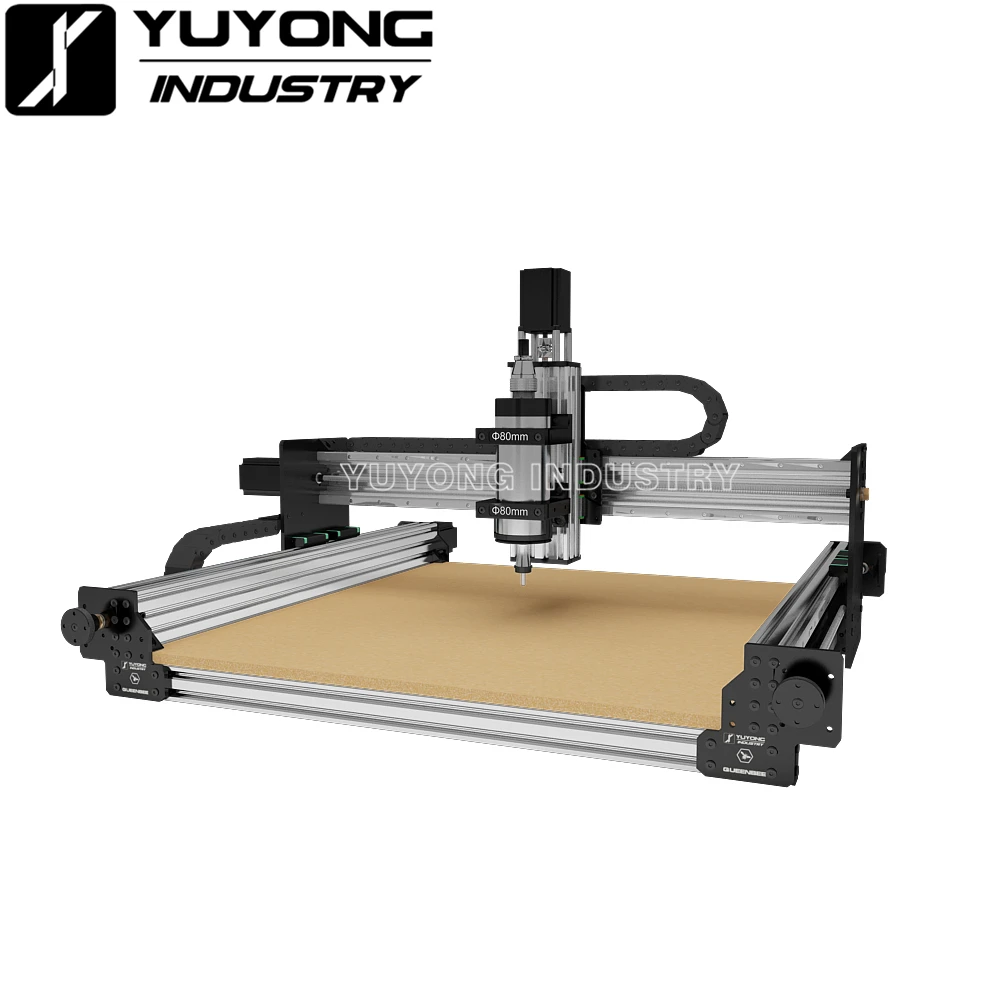 Silver 5075 QUEENBEE ULTRA CNC Full kit Linear Rail upgraded precise CNC router Engraving machine with New Tensioning system