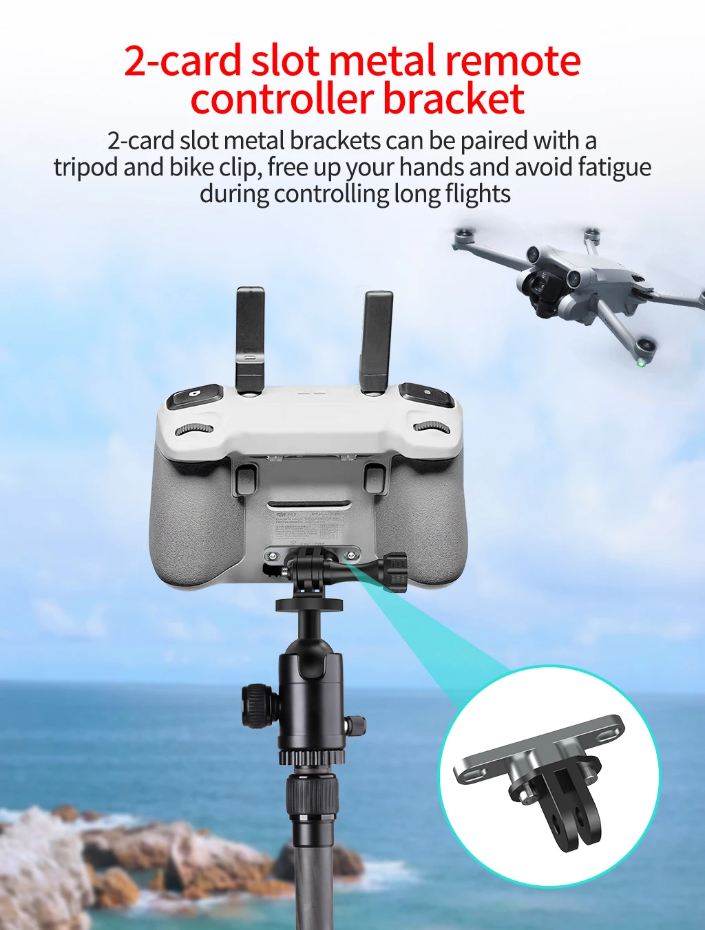 Drone Remote Control Bike Bracket Stand Mount for  Mavic Air 2 Bicycle Handlebar
