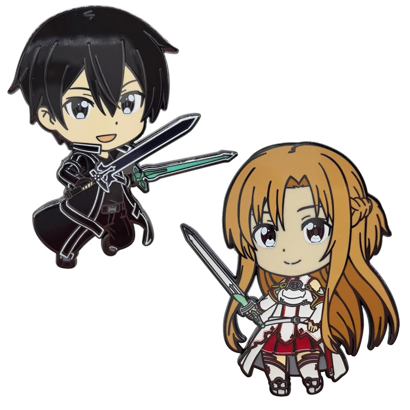 

Брошь женская эмалированная брошь в виде мультяшного героя из аниме «Искусство-онлайн»