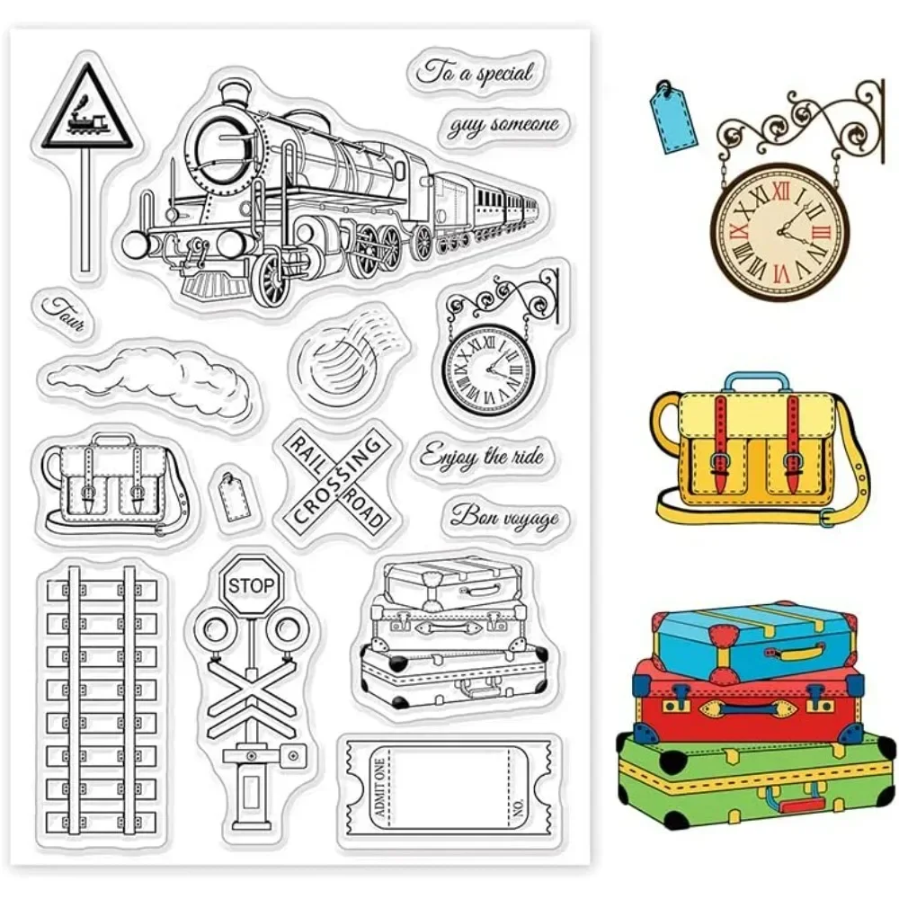 Pumpkin and Ghost Clear Stamp Horror House timbro in Silicone trasparente timbro di gomma per album di ragli diario di Halloween  36