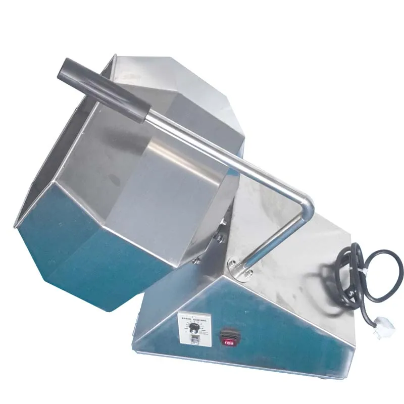 Commercial Octagonal Mixe Seasoning Machine Barrel Puffing Food Feed Spicy Strips Mixer Automatic Sugar Hanging Machine
