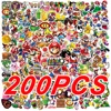 50/100/200Pcs Cartoon Super Mario Game Stickers Laptop Notebook Skateboard Fridge Phone Waterproof Decal Sticker Kids Toys 1