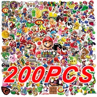 50/100/200Pcs Cartoon Super Mario Game Stickers Laptop Notebook Skateboard Fridge Phone Waterproof Decal Sticker Kids Toys 1