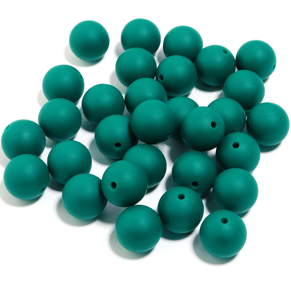 Vibrant Multicolor Silicone Beads for DIY Jewelry & Accessories - 20 Pieces