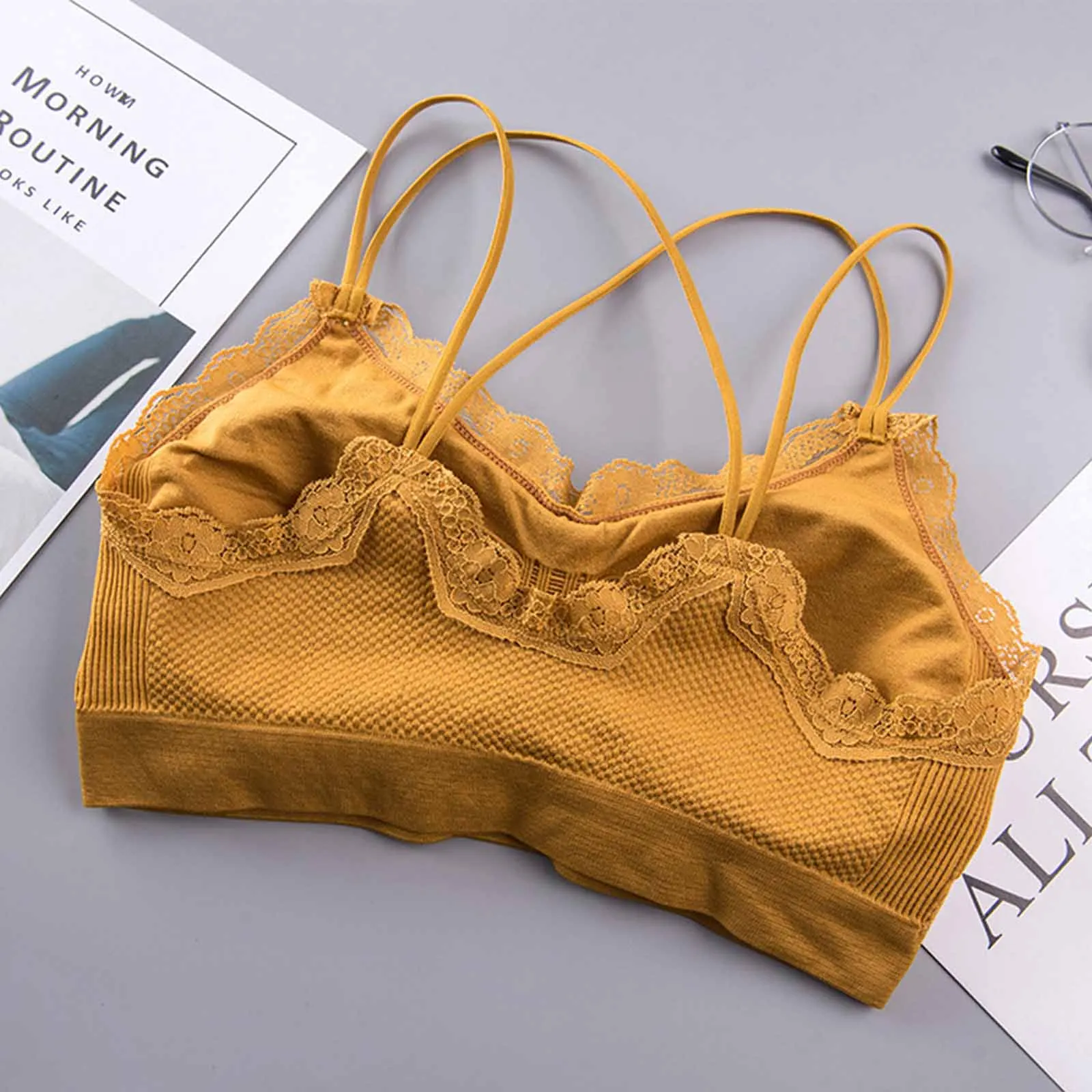 Women Cross Strap Sports Bra Push Up Sport Bra Top Yoga Gym Crop Top Brassiere Fitness Sport Breathable Beauty Back Bras
