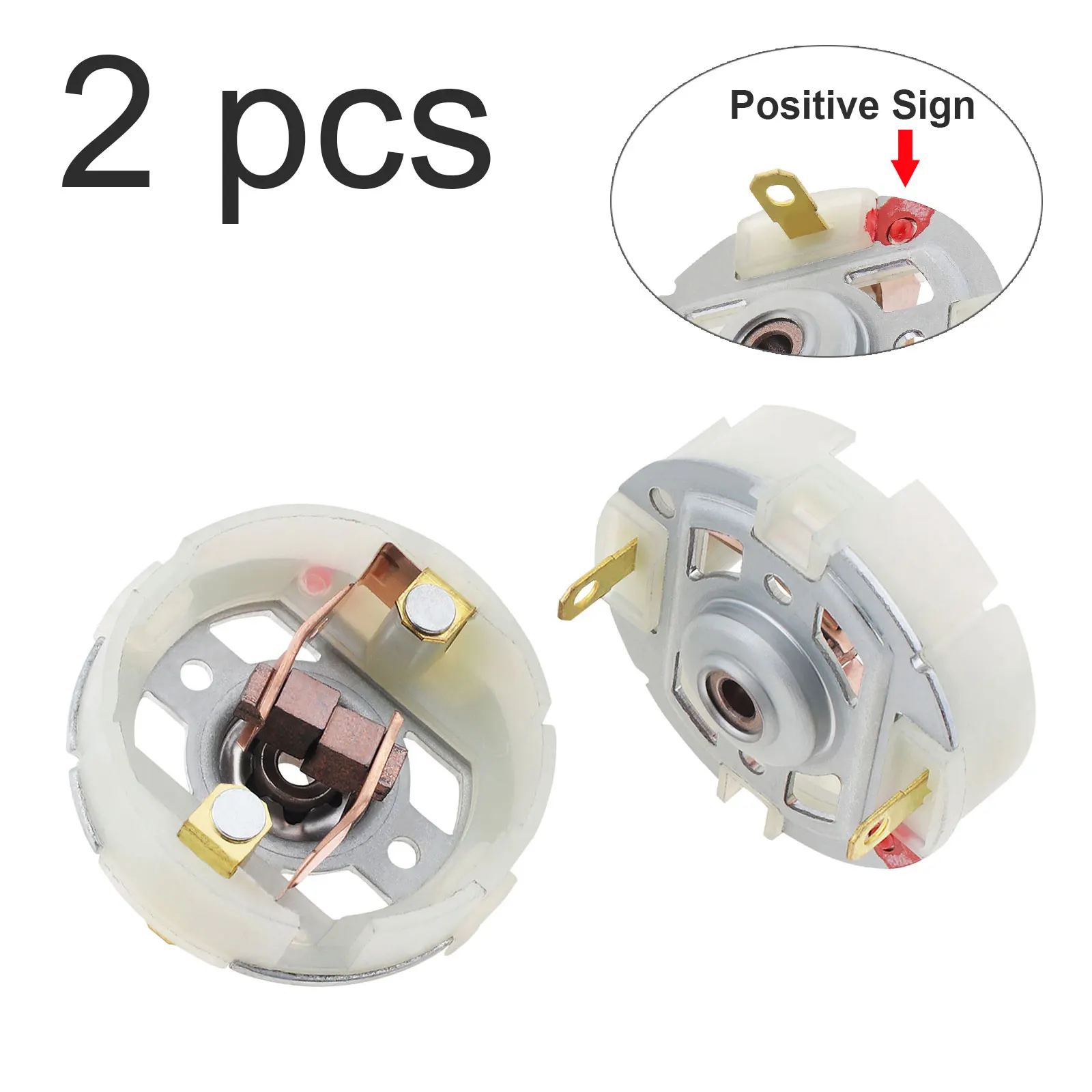 DC Motor 2pcs RS550 Carbon Brush Holder for Electric Drill / Electric Screwdriver Copper Brush Durable