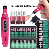 Portable Professional Electric Nail Drill Machine Manicure Tools Pedicure Drill Set Family Nail File Nail Drill Equipment 1