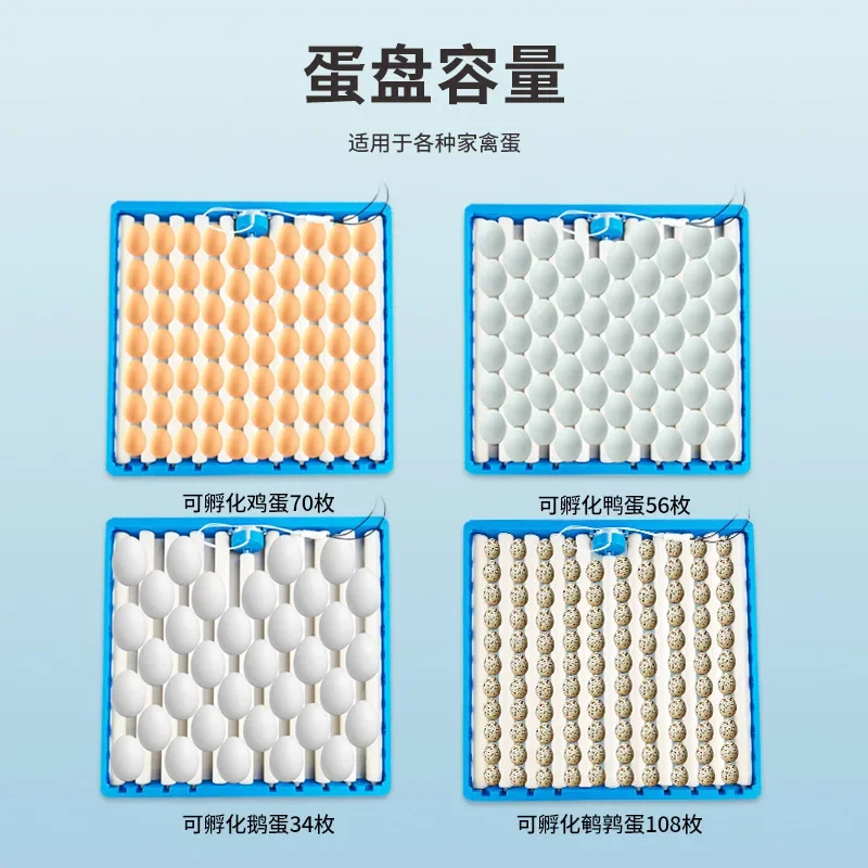 Automatic Home Incubator Tray for Duck Chicken Goose Bird Eggs