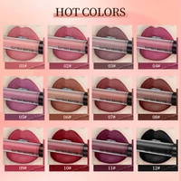 12 Colors Nude Lip Gloss Waterproof Matte Liquid Lipstick Long Lasting Non Sticky Cup Sexy Red Velvet Lip Tint Makeup Cosmetics 2