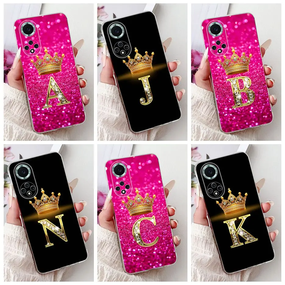 Luxury Letters Soft Slim Phone Case Cover - Elegant Back Coque